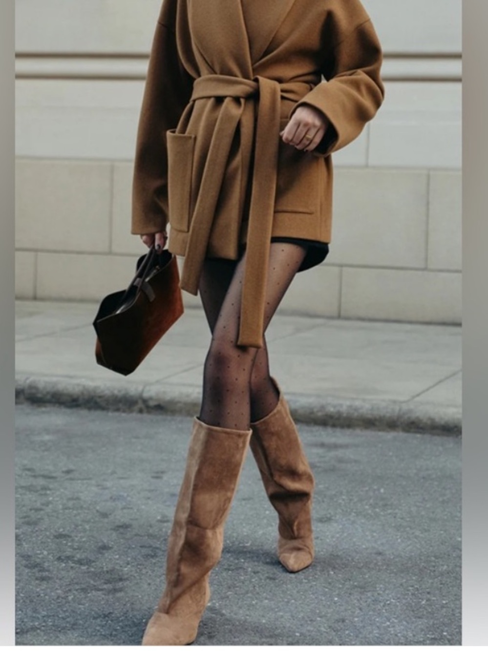 Commense Tan Suede Heeled Boots